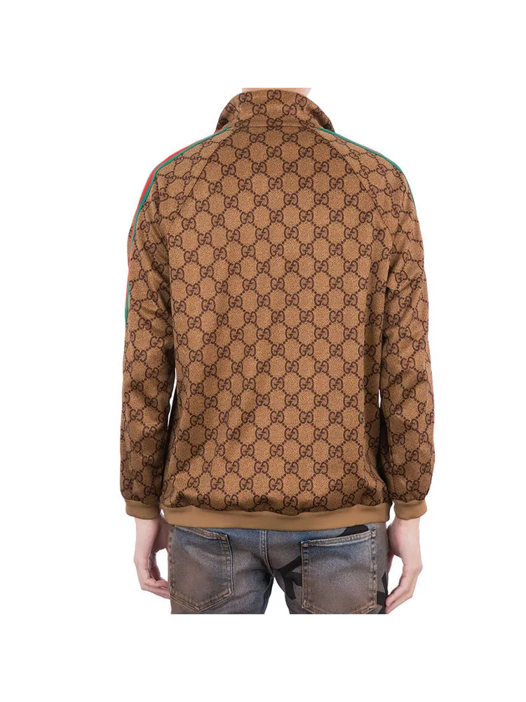 Куртка Gucci GG Plain Knit Jacket, мужская — изображение 6 из 7, коричневый