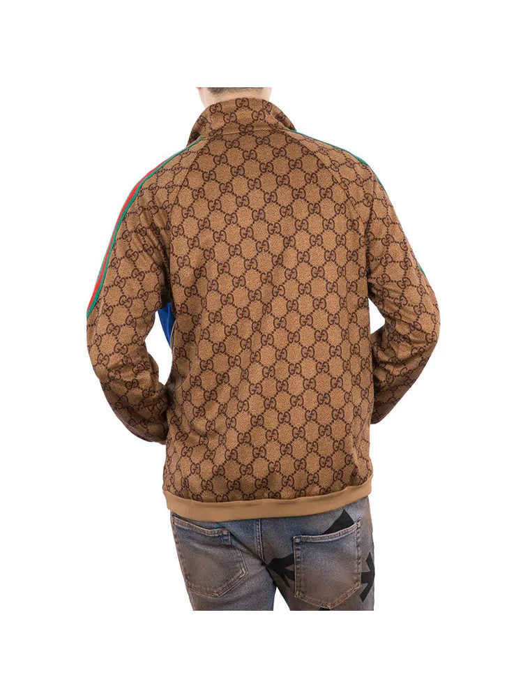 Куртка Gucci GG Plain Knit Jacket, мужская — изображение 7 из 7, коричневый