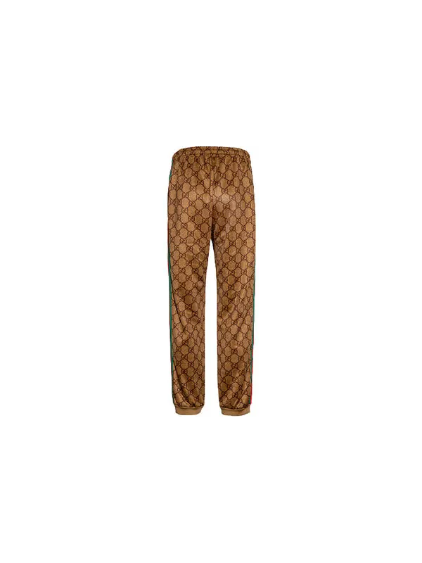 Брюки Gucci Technical Jersey Jogging Pant — изображение 2 из 4, коричневый