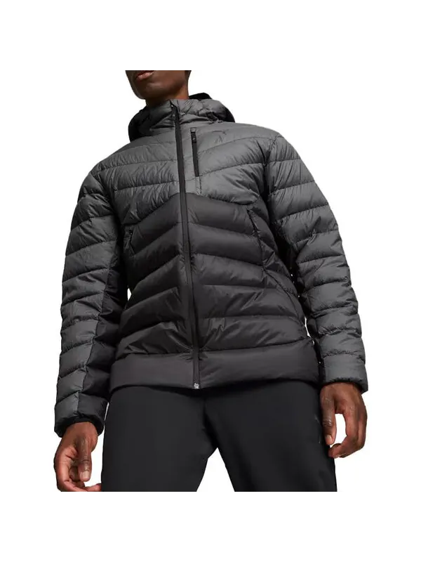Куртка seasons down jacket 'black' Puma — изображение 4 из 4, черный/серый