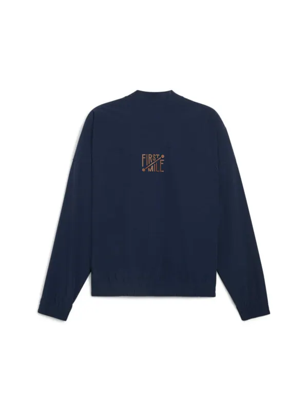 Куртка x first mile running jacket 'navy' Puma — изображение 2 из 2, темно-синий