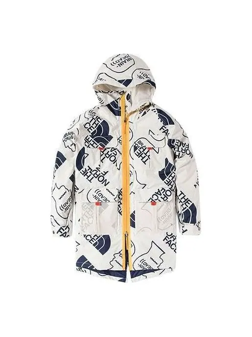 Куртка x brain dead 76 oversized mountain parka jacket 'white' The North Face — изображение 1 из 1, белый