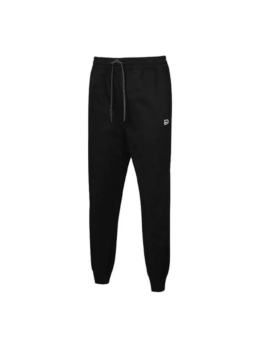 Брюки track pants 'black' Puma — изображение 1 из 2, черный/белый