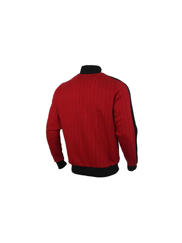 Куртка pinstripe jacket 'red' Puma — изображение 2 из 4, красный/черный