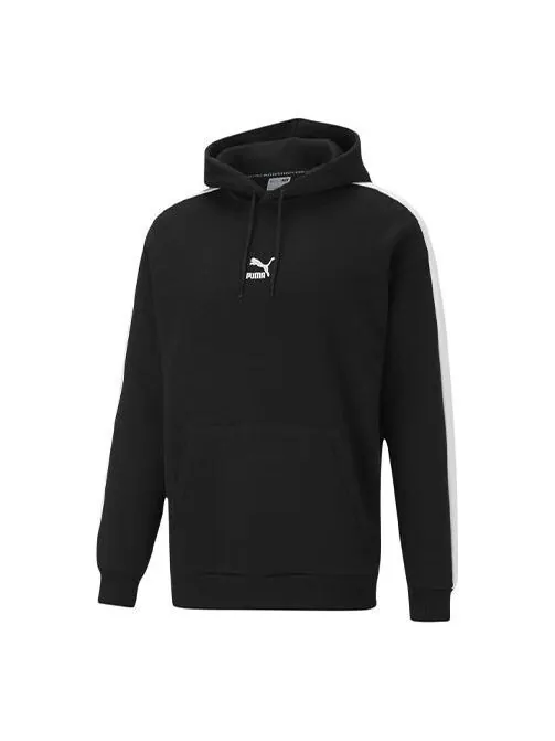 Толстовка casual colorblock black Puma — изображение 1 из 4, черный