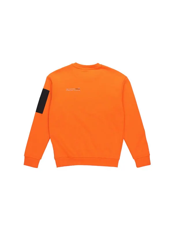 Толстовка PUMA Casual Loose Round Neck Pullover Flame Orange — изображение 2 из 4, оранжевый