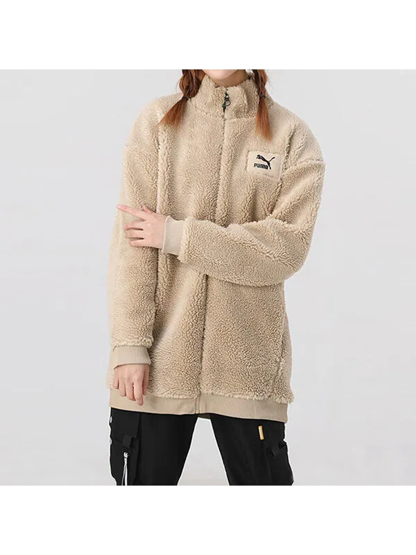 Куртка interstellar teddy jacket 'beige' Puma — изображение 4 из 4, бежевый