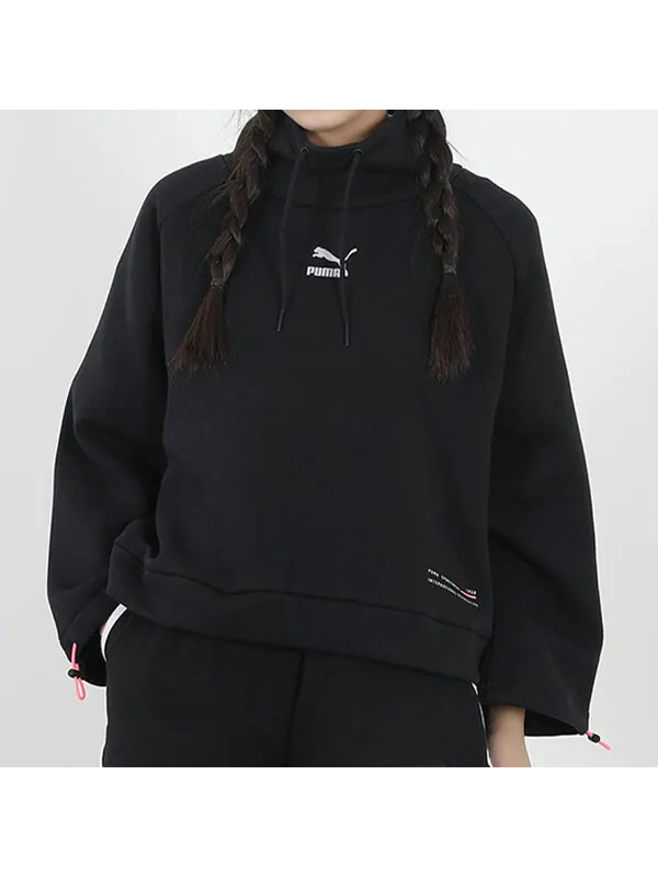 Толстовка (WMNS) PUMA INTERSTELLAR FUNNEL-NECK SWEATER — изображение 3 из 4, черный