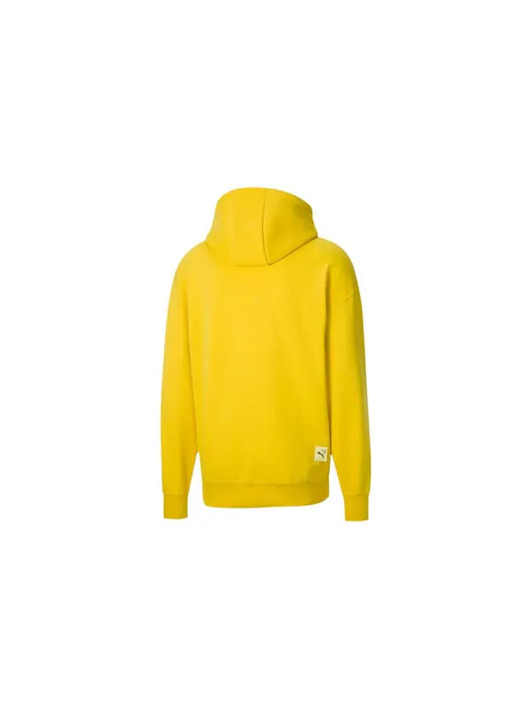 Толстовка x michael lau reverse graphic hoodie 'yellow' Puma — изображение 2 из 2, желтый/красный/черный