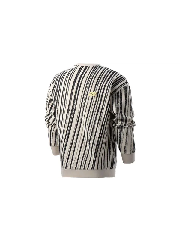 Свитер x michael lau aop crew neck sweatshirt 'white' Puma — изображение 2 из 4, черный/белый/желтый