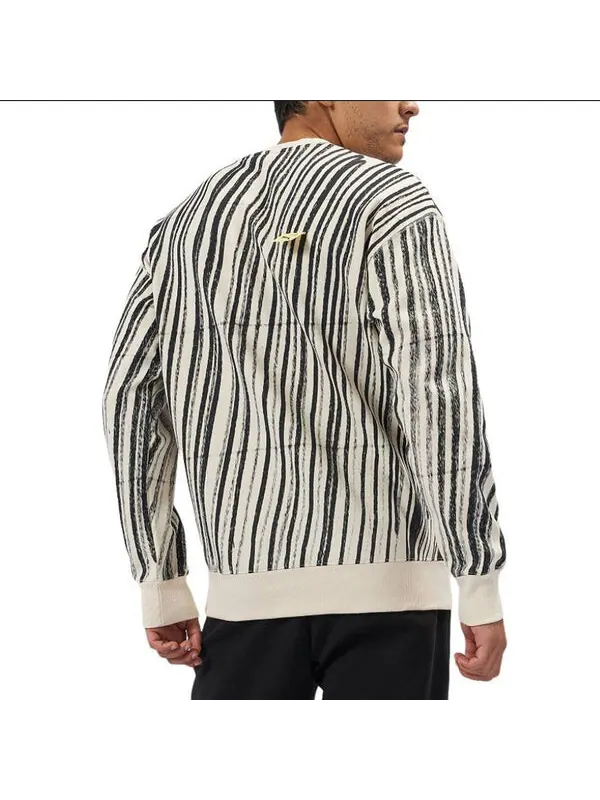 Свитер x michael lau aop crew neck sweatshirt 'white' Puma — изображение 4 из 4, черный/белый/желтый