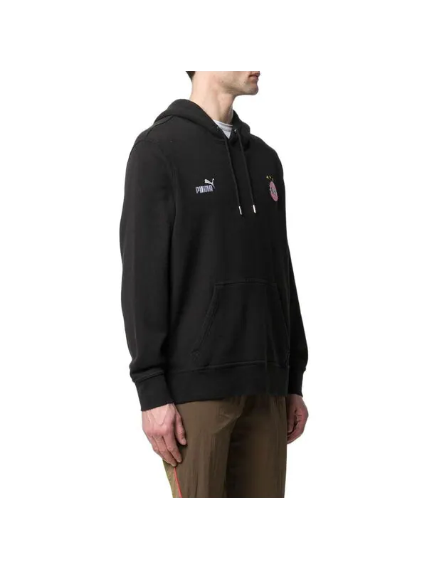 Толстовка x kidsuper studios hoodie 'black' Puma — изображение 4 из 4, черный/белый/розовый