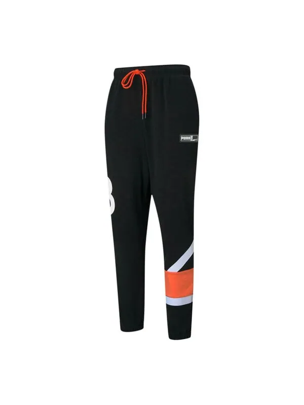 Брюки franchise knit pants 'black white orange' Puma — 1