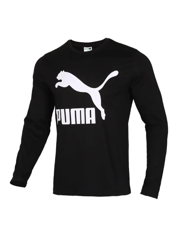 Футболка sports running long sleeve tee black Puma — изображение 1 из 2, черный