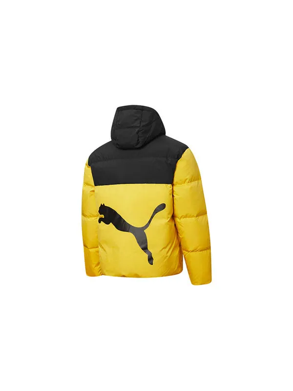 Куртка puffer down jacket 'yellow black' Puma — изображение 2 из 2, желтый/черный