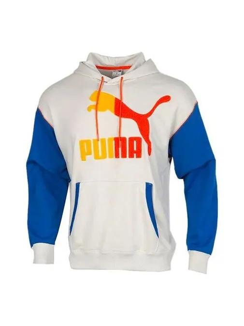 Толстовка retro block white Puma — изображение 1 из 4, белый