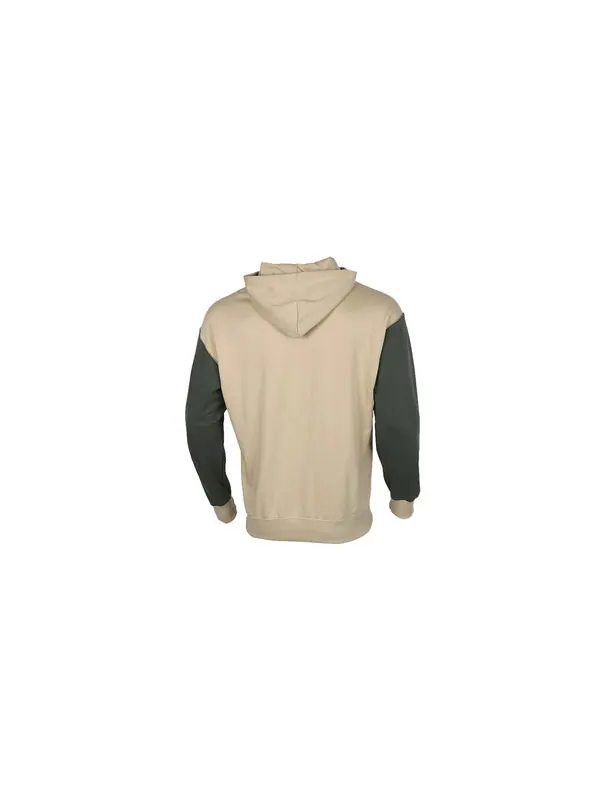 Толстовка colorblock hooded sports gray green brown colorblock Puma — изображение 2 из 4, мульти