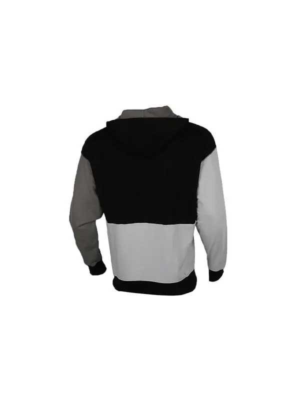 Куртка cardigan hooded colorblock logo jacket black gray Puma — изображение 2 из 2, серый