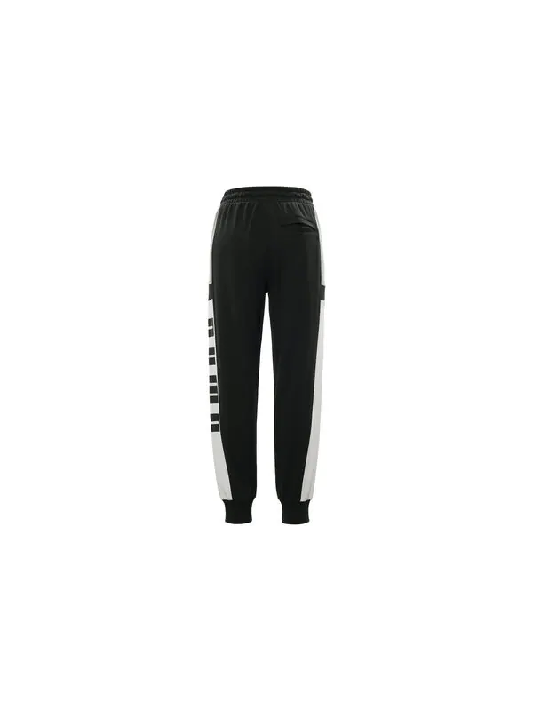 Брюки retro block sweatpant 'black white grey' Puma — изображение 3 из 4, черный/белый/серый