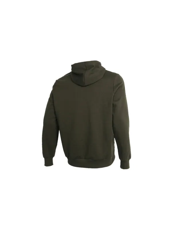 Толстовка graphic hoodie 'olive green white' Puma — изображение 2 из 4, оливковый зеленый/белый