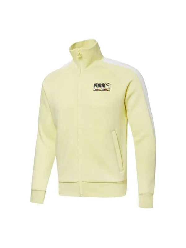 Куртка sports track jacket 'yellow blue' Puma — изображение 1 из 2, желтый/синий