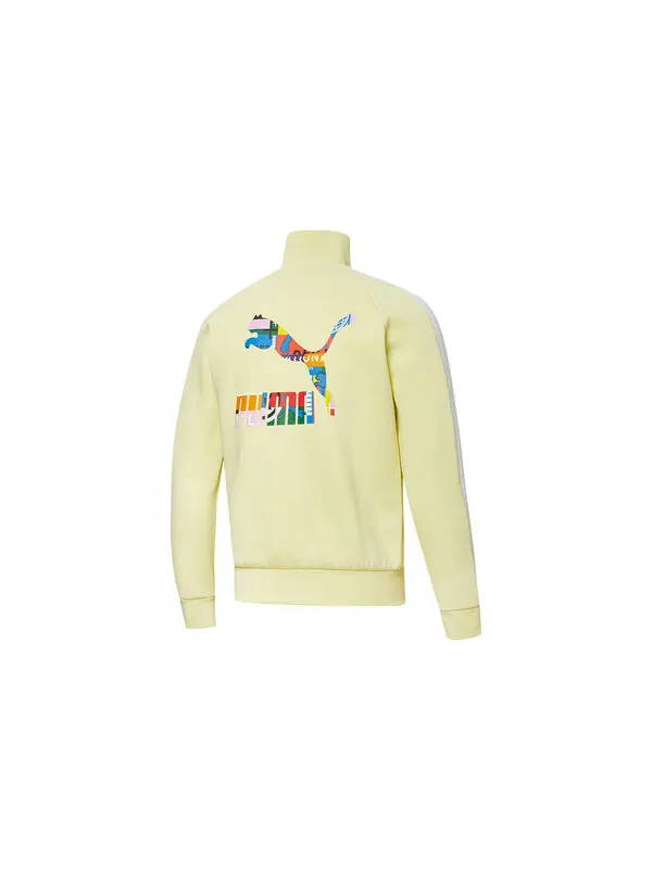 Куртка sports track jacket 'yellow blue' Puma — изображение 2 из 2, желтый/синий
