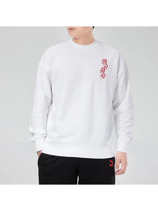 Свитер yotox sweater 'white red black' Puma — изображение 3 из 4, белый/красный/черный