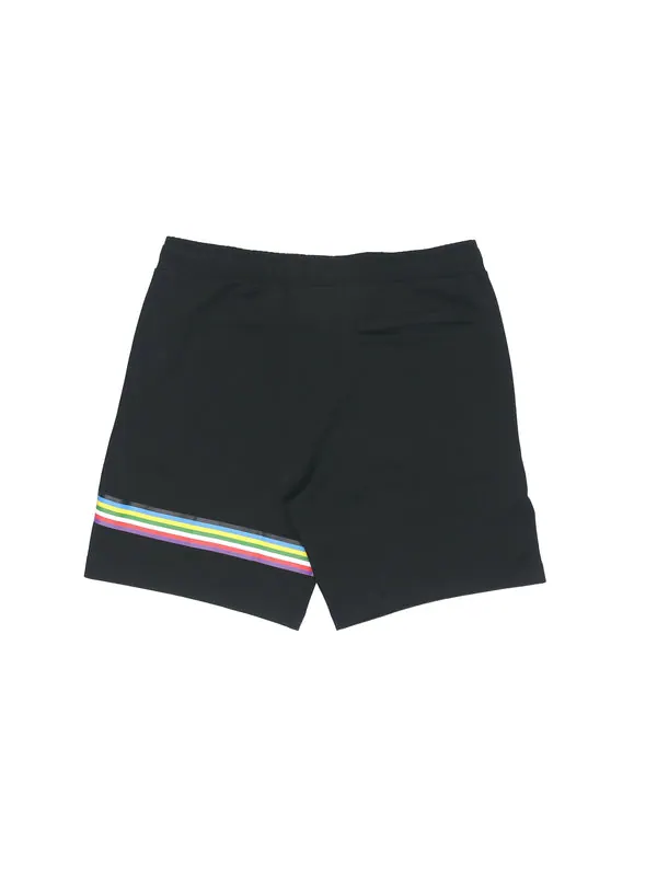 Шорты intl graphic shorts 'black white' Puma — изображение 2 из 4, черный/белый