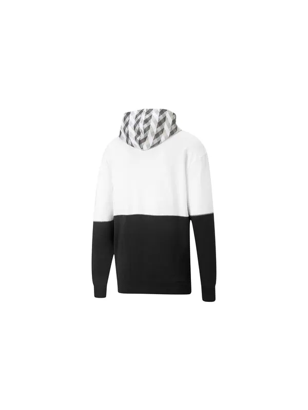 Толстовка kontrast hoodie 'white black' Puma — изображение 2 из 2, белый/черный