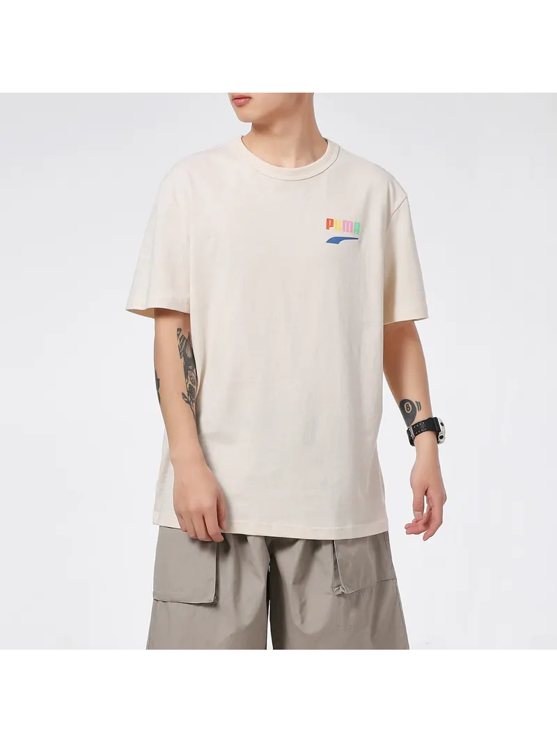 Футболка Puma Downtown Men's — изображение 4 из 6, бежевый