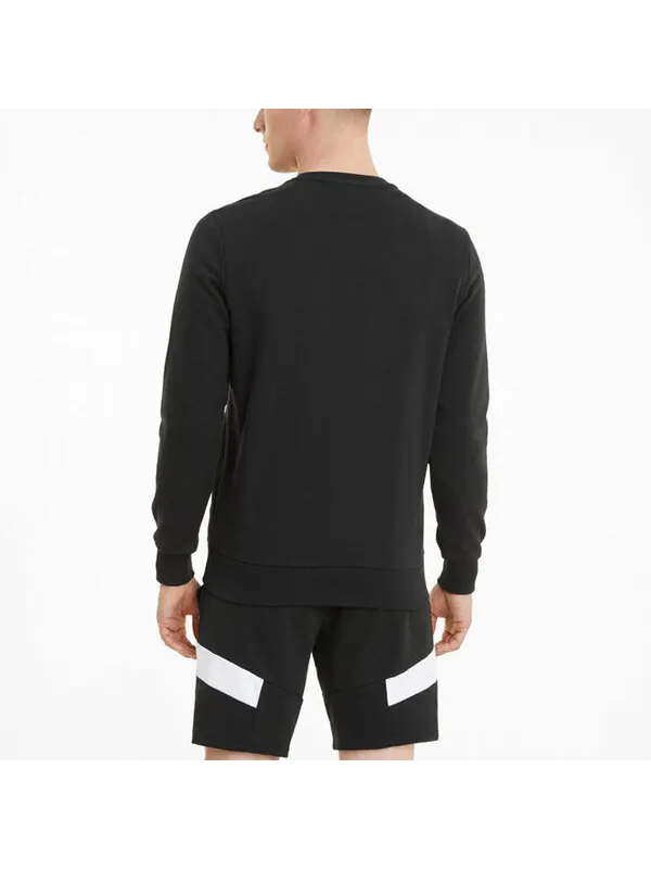 Свитер classics logo crew tr sweater 'black white' Puma — изображение 4 из 4, черный/белый