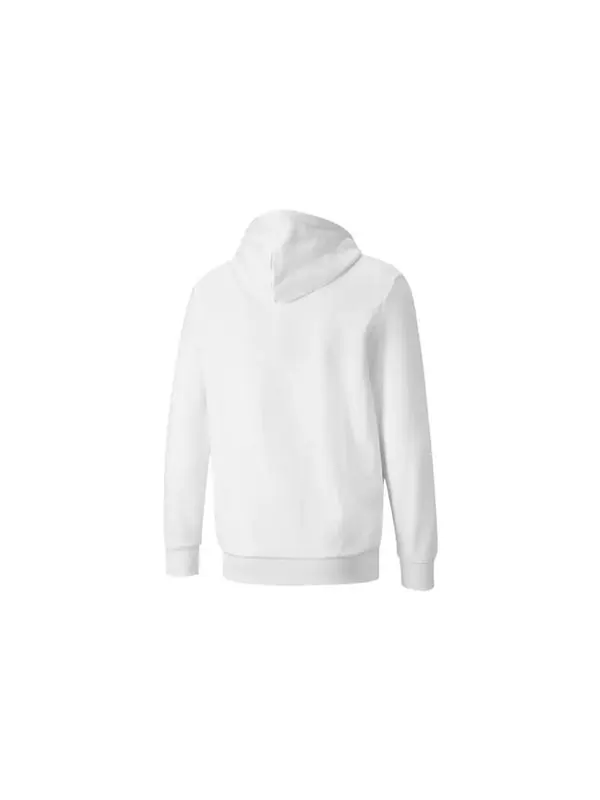 Толстовка essentials fleece hoodie 'white' Puma — изображение 2 из 4, белый