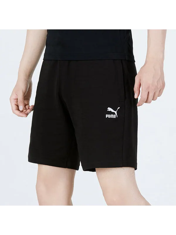 Шорты classic short 'black white' Puma — изображение 3 из 4, черный/белый
