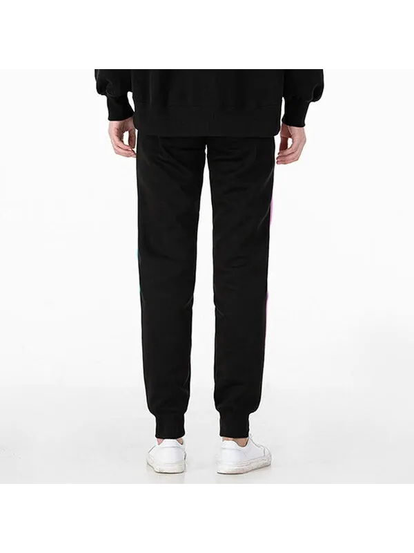 Брюки iconic t7 track pants 'black white blue' Puma — изображение 3 из 4, черный/белый/синий