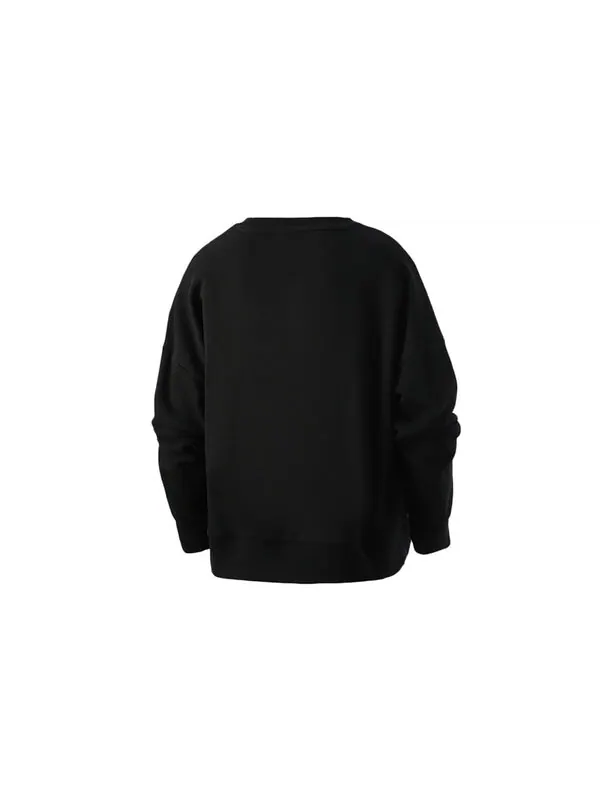 Свитер classic casual printed round neck long sleeve sweater 'black gold' Puma — изображение 2 из 2, черный/золотистый