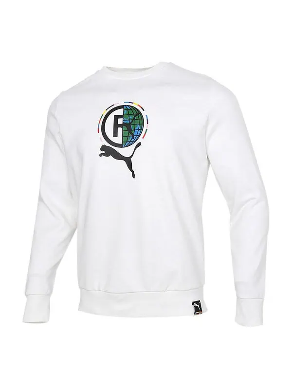 Свитер game graphic crewneck sweatshirt 'white black green' Puma