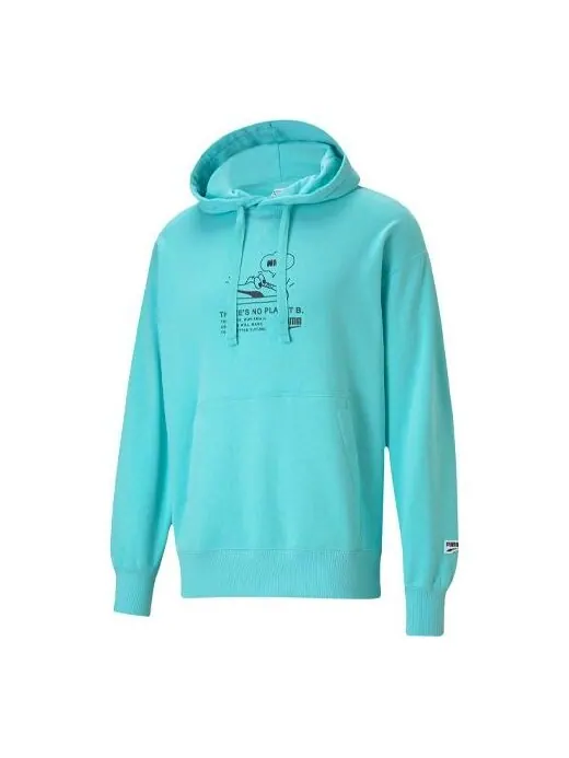 Толстовка men's casual printing hooded casual angel blue Puma — изображение 1 из 2, синий