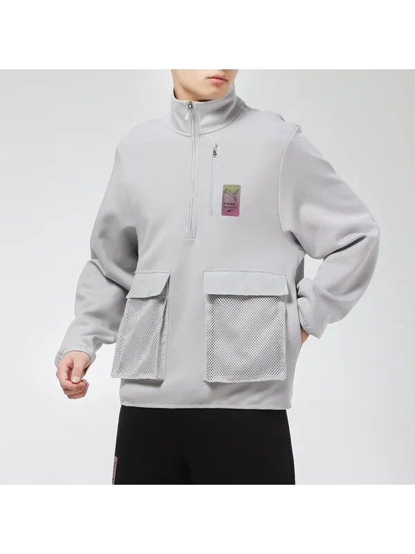 Куртка sports jacket 'grey yellow' Puma — изображение 3 из 4, серый/желтый
