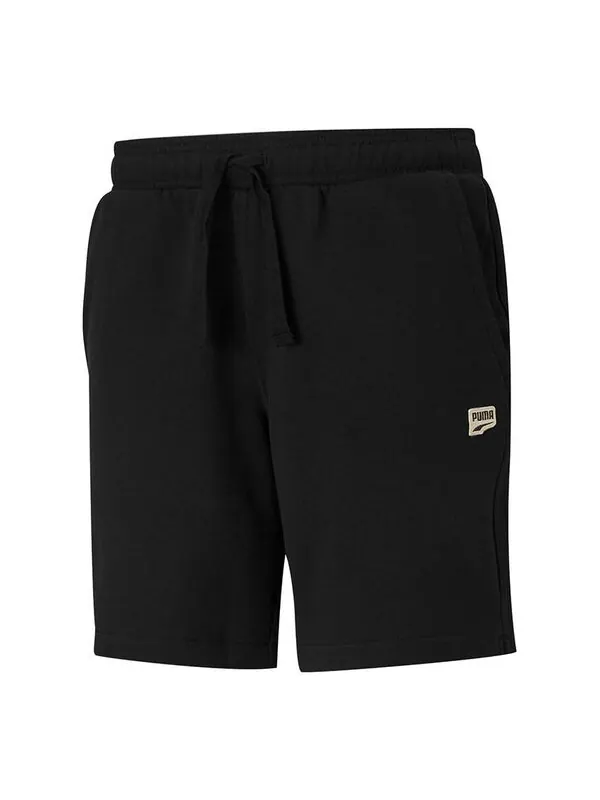 Шорты downtown shorts 'black white' Puma — изображение 1 из 2, черный/белый