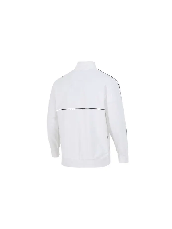 Куртка running training breathable sports stand collar logo jacket white Puma — изображение 2 из 2, белый