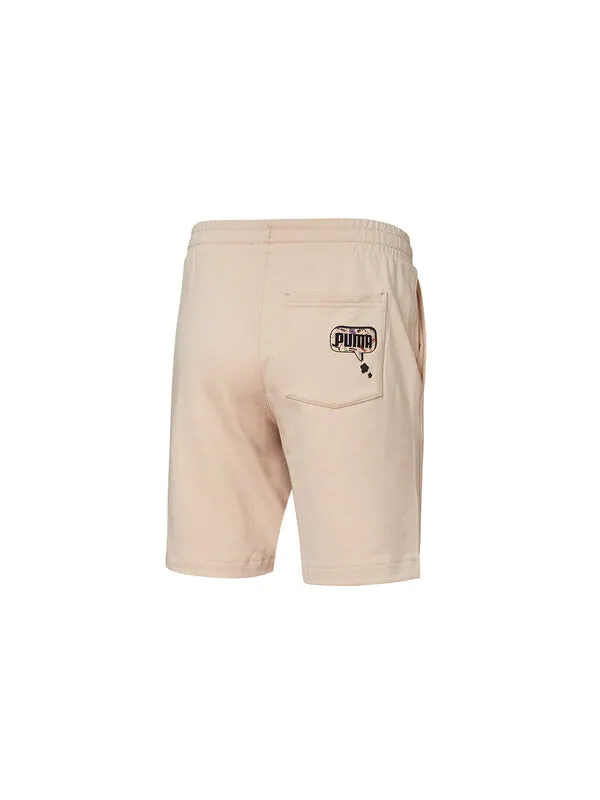 Шорты awareness cargo woven shorts 'beige black' Puma — изображение 2 из 2, бежевый/черный