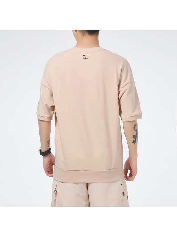 Футболка logo t-shirt 'beige black' Puma — изображение 4 из 4, бежевый/черный