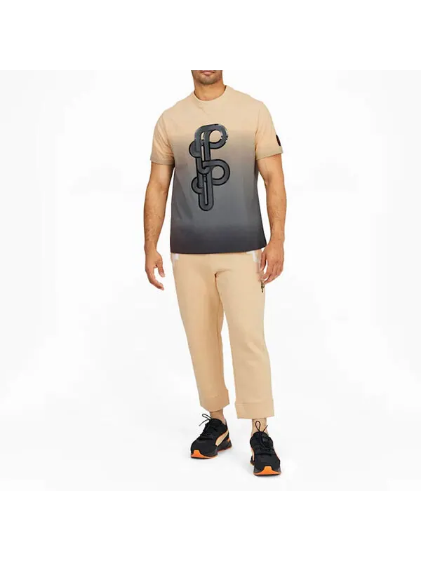 Футболка PUMA x PRONOUNCE Graphic Tee Crossover Gradient Tie Dye Sports Short Sleeve Khaki — изображение 3 из 4, хаки