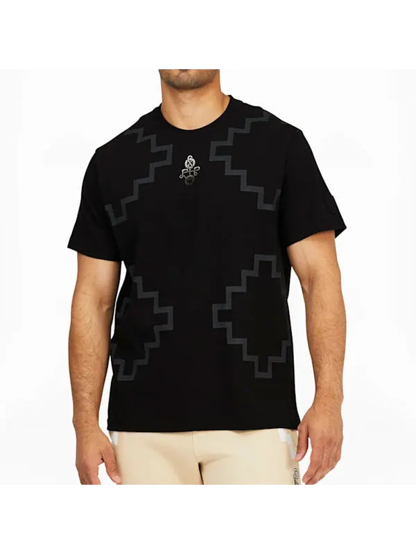 Футболка x pronounce elevated tee crossover geometry pattern athleisure casual sports short sleeve black Puma, черный