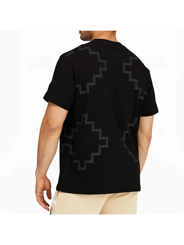 Футболка x pronounce elevated tee crossover geometry pattern athleisure casual sports short sleeve black Puma, черный