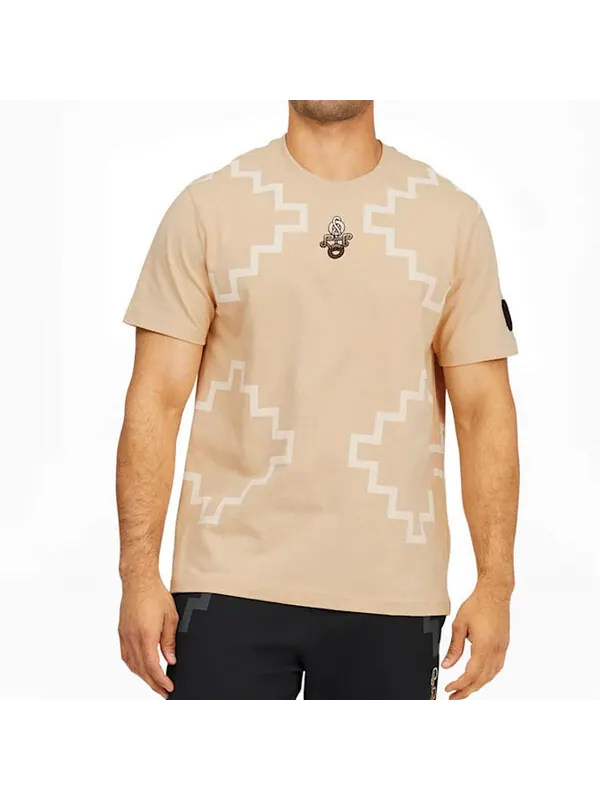 Футболка x pronounce elevated geometric patterns khaki Puma — изображение 3 из 4, хаки