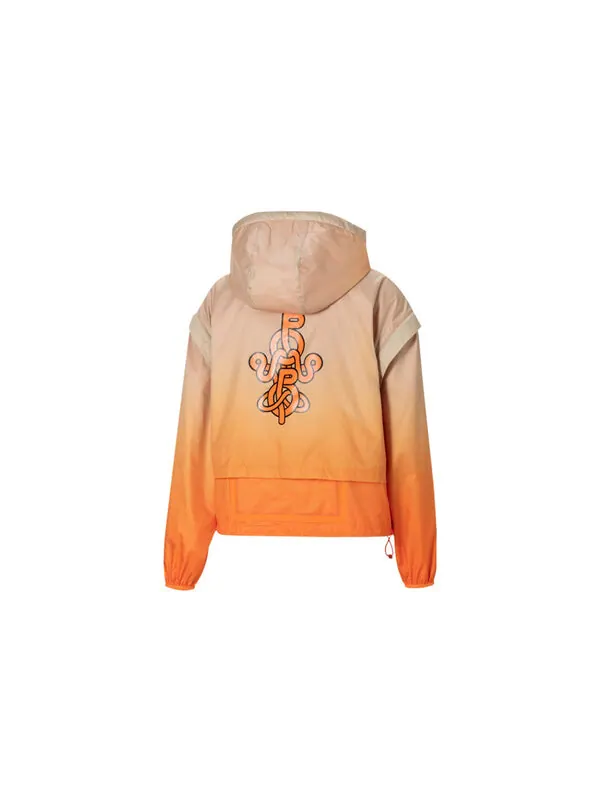 Куртка x pronounce printing hooded jacket orange Puma — изображение 2 из 4, бежевый