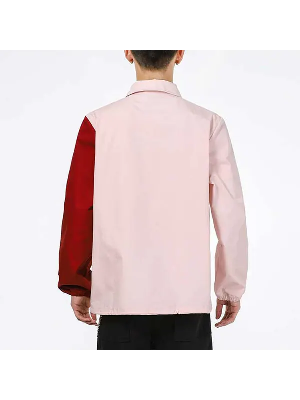 Куртка PUMA Embroidered Small Label Contrasting Colors Sports Woven Logo Jacket Pink — изображение 3 из 3, розовый