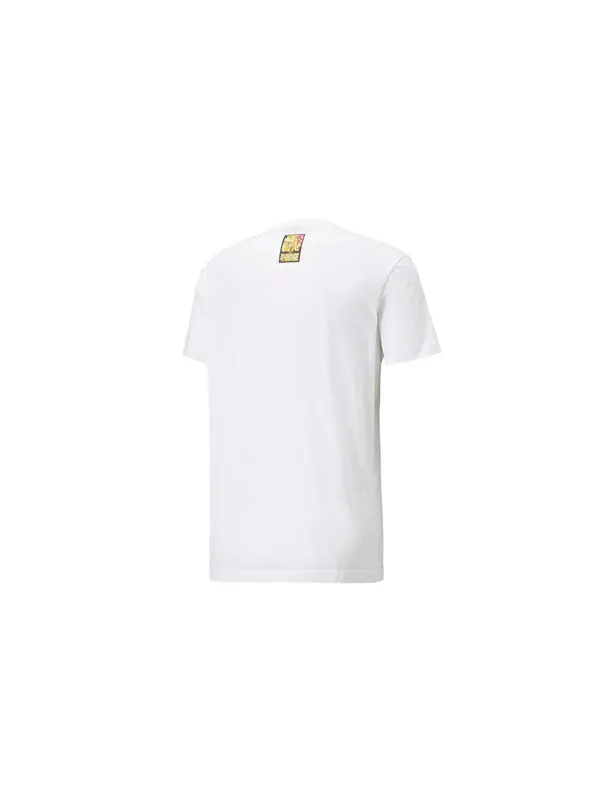 Футболка x britto t-shirt 'white black' Puma — изображение 2 из 4, белый/черный