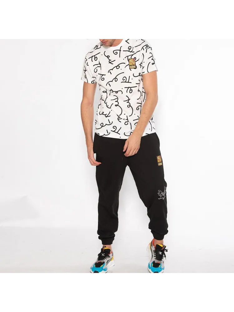 Футболка PUMA x BRITTO Unisex Graffiti Round-Neck White — изображение 3 из 4, белый